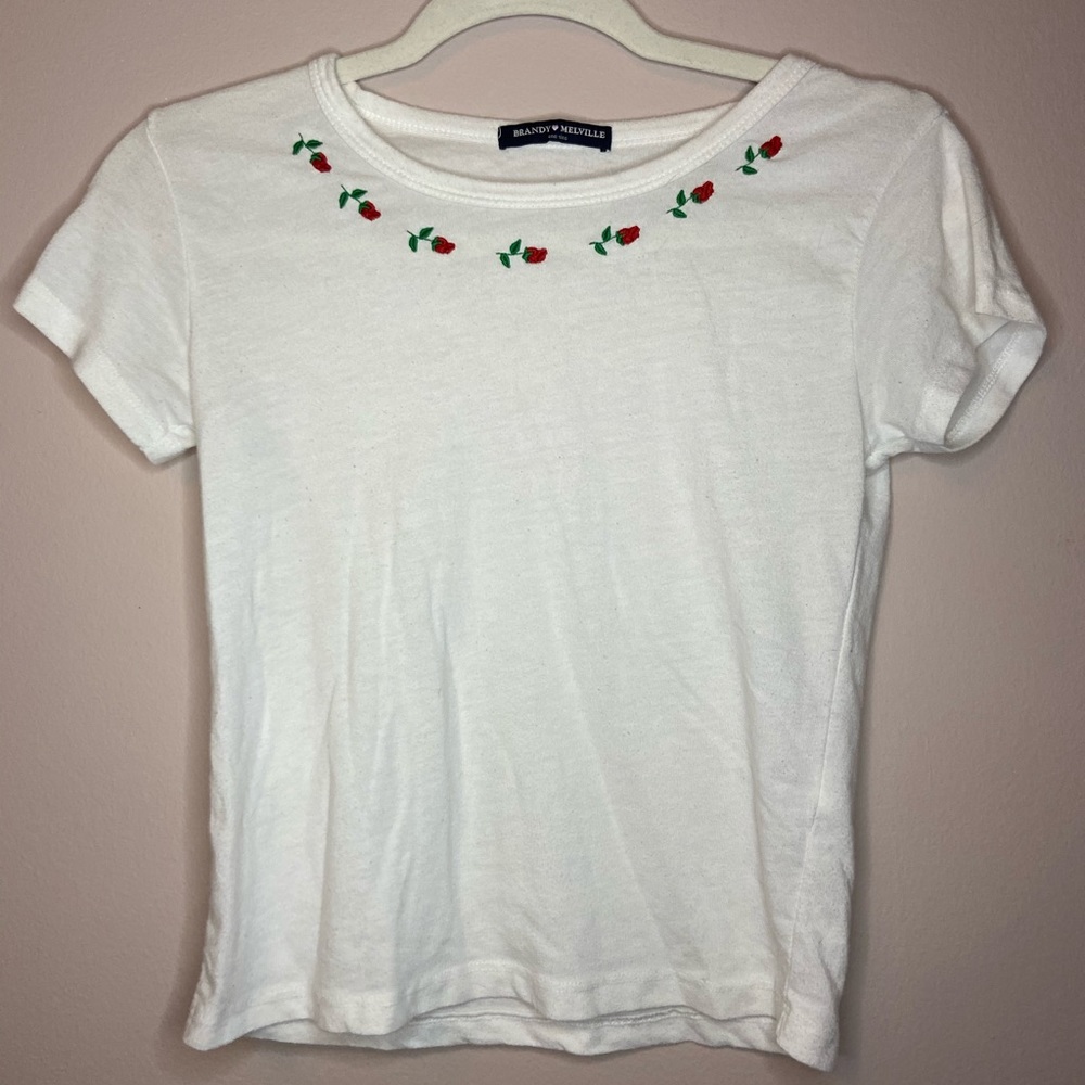 Brandy Melville Rosette top